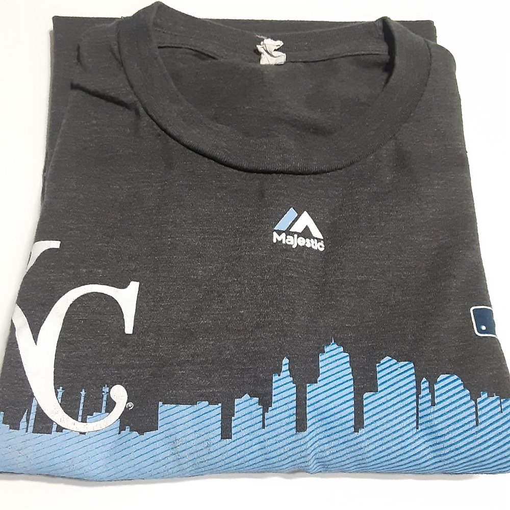 Majestic Men's Kansas City Royals 2015 Division Champs T Shirt Size L